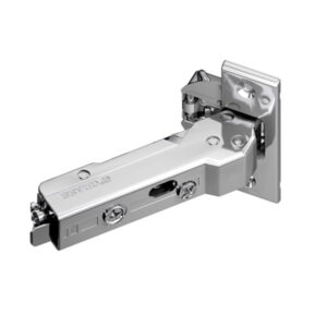 Петля Tiomos 110/37, Click-on, накладна, Soft-Close, під саморіз, Nickel